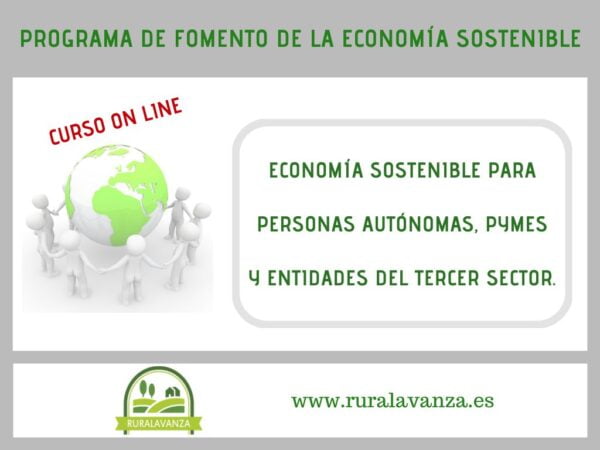 Curso on line: Economía Sostenible para personas autónomas, pymes y entidades del tercer sector