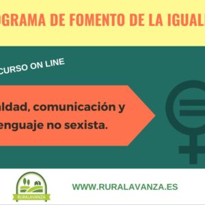Curso on line: Igualdad, comunicación y lenguaje no sexista